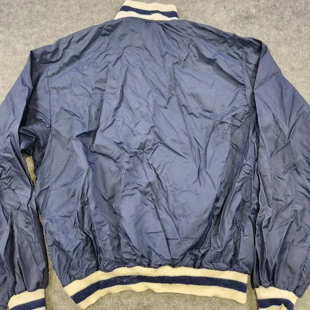 Vintage Logo 7 U.S. Air Force‎ Jacket Mens Large Nylon Pullover Striped 80s 90s